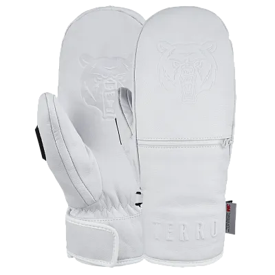 Варежки TERROR - LEATHER Mitten (White)