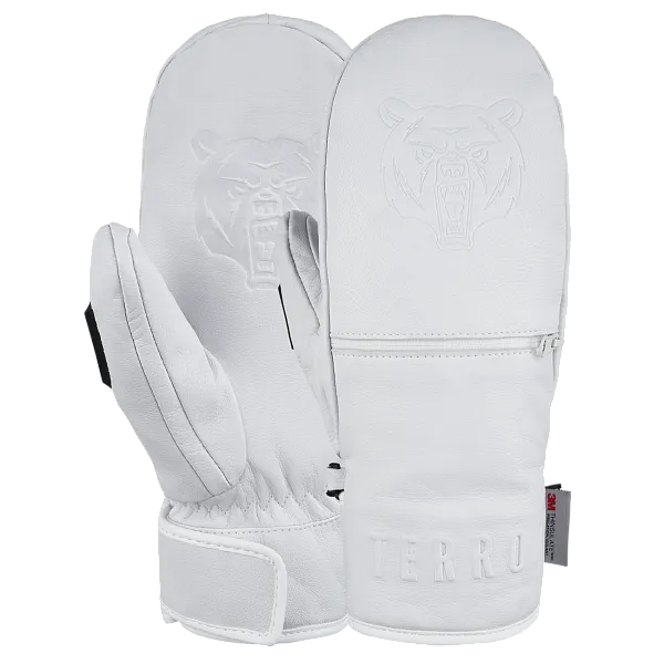 Варежки TERROR - LEATHER Mitten (White)