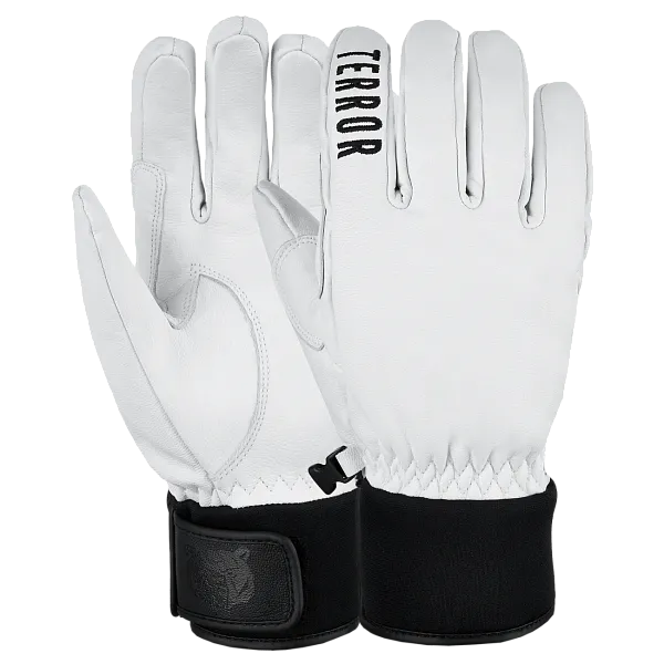 Перчатки TERROR - LEATHER Gloves (White)